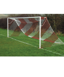 Red Striped Goal Nets Red/White